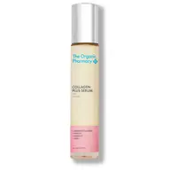 The Organic Pharmacy Collagen Plus Serum bottle with silver cap.