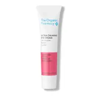 White tube of Ultra Calming Eye Cream with pink label for dry or sensitive skin.