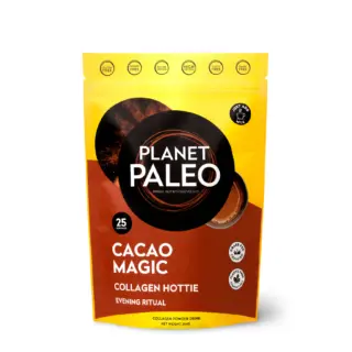 Planet Paleo Cacao Magic Collagen Hottie, 25 servings, gluten and dairy free.