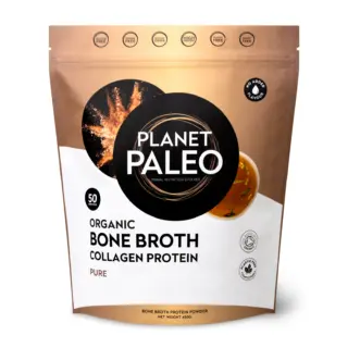 Planet Paleo Organic Bone Broth Collagen Protein, 450g, gluten and dairy free.