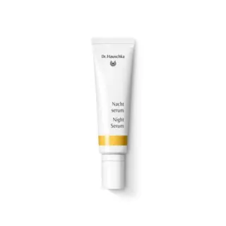 Dr. Hauschka Night Serum tube with yellow band.