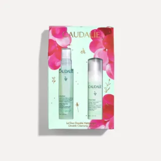 Caudalie Vinoclean Double Cleansing Duo in floral packaging.