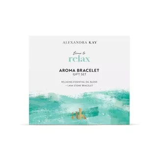 Alexandra Kay Aroma Bracelet Gift Set with essential oil and lava stone bracelet.
