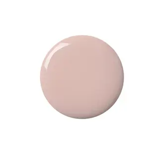Pale pink nail polish swatch on white background.