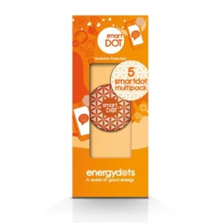 Orange packaging for smartDOT radiation protection, 5-pack.