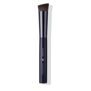 Black foundation brush with angled bristles, labelled "Dr. Hauschka Foundation Brush".