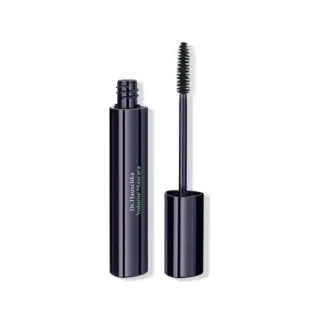Open Dr. Hauschka Volume Mascara with black brush and tube.