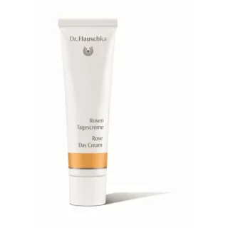 Dr. Hauschka Rose Day Cream tube with orange band.