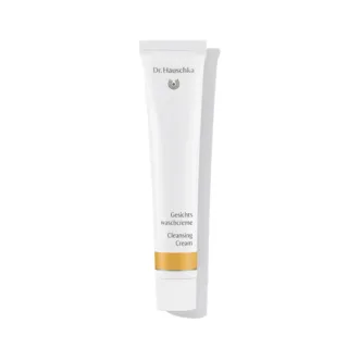 Dr. Hauschka Cleansing Cream tube with gold accent.