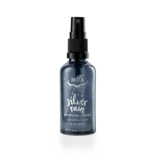 MOA Silver Rain Mystical Toner, 50ml bottle with spray nozzle.