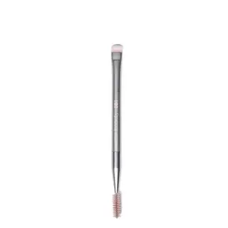 Dual-ended makeup brush with spoolie and blending brush, labelled "Model Beauty 181".