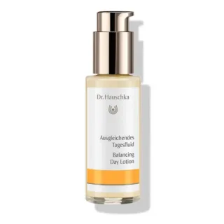 Dr. Hauschka Balancing Day Lotion bottle with pump dispenser.