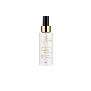 Eco by Sonya Citronella Outdoor Spray, 100ml bottle with black and gold cap.