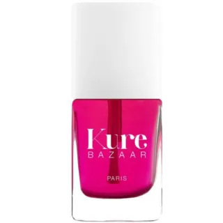 Pink nail polish bottle with white cap, labelled "Kure Bazaar Paris".