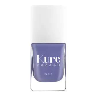 Kure Bazaar Paris purple nail polish bottle with white cap.