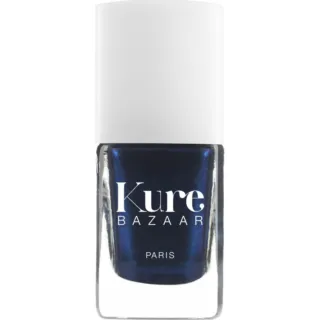 Kure Bazaar Paris navy blue nail polish bottle with white cap.