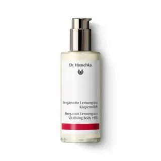 Dr. Hauschka Bergamot Lemongrass Vitalising Body Milk bottle.