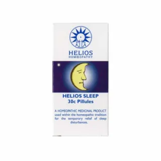 Helios Sleep 30c Pillules box with moon and star design.