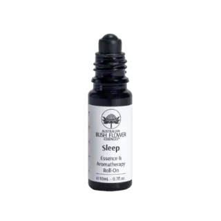 Roll-on bottle labelled "Sleep" by Australian Bush Flower Essences, 10ml.