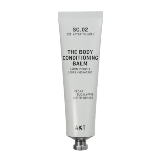 Tube of AKT Body Conditioning Balm, cedar, eucalyptus, bitter orange.