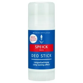Speick Men deodorant stick, blue and red label, no aluminium salts, long-lasting effect.