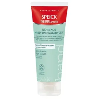 Speick Thermal Sensitiv hand and nail balm with pure thermal water and algae extract. Vegan.