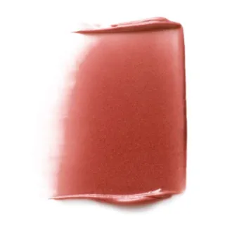 Rectangular swatch of pinkish-red cream on white background.