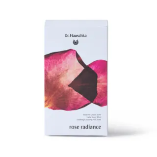 Dr. Hauschka Rose Radiance box with pink rose petal design.