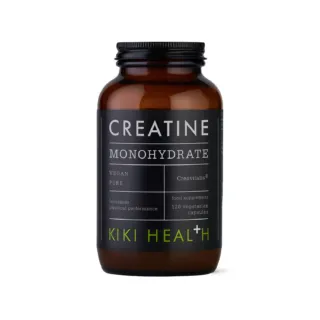 KIKI Health Creatine Monohydrate, 120 vegetarian capsules, vegan, pure.
