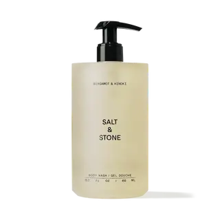 Salt & Stone body wash, bergamot and hinoki, 450 ml pump bottle.