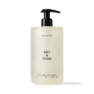 Salt & Stone body wash, Neroli & Basil, 450ml pump bottle.