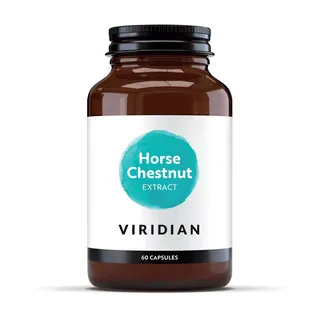 Viridian Horse Chestnut Extract, 60 capsules, brown bottle with white label.