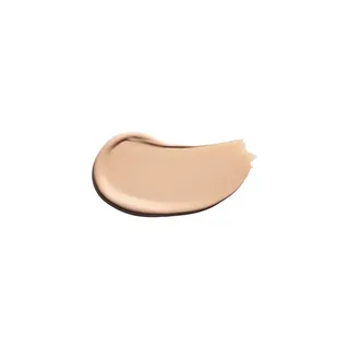 Beige foundation smear on white background.