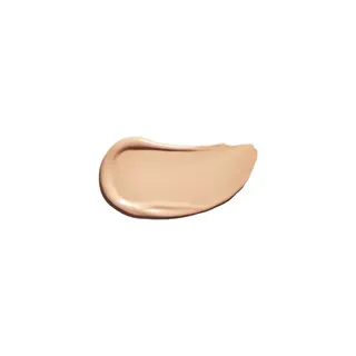 Beige foundation smear on white background.