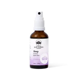 Brown bottle of Sleep Essence Space Mist, 50ml, with a spray top.