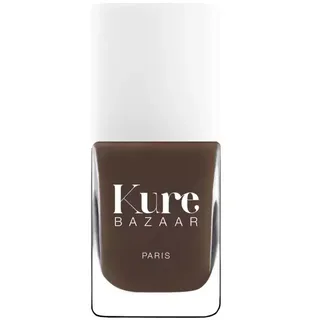Kure Bazaar brown nail polish bottle with white cap.