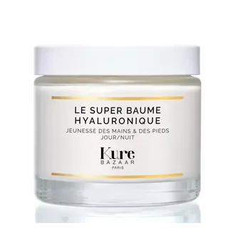 Kure Bazaar Le Super Baume Hyaluronique jar with white lid.