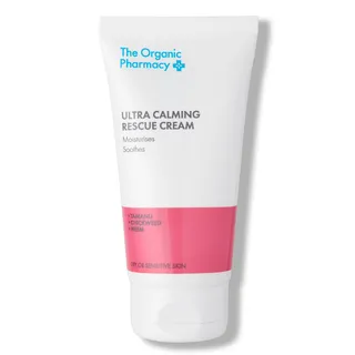 Tube of Ultra Calming Rescue Cream for dry or sensitive skin.