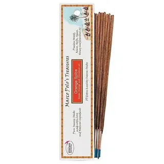 Marco Polo's Treasures Orange Spice incense sticks, 10 pack, with cinnamon oil.