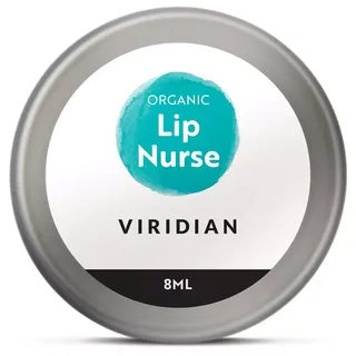 Round tin of Viridian Organic Lip Nurse, 8ml.