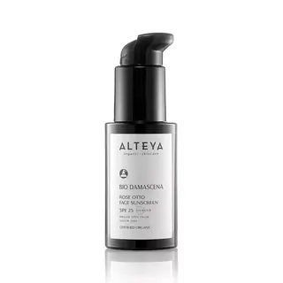 Alteya Bio Damascena Rose Otto Face Sunscreen SPF 25 bottle.