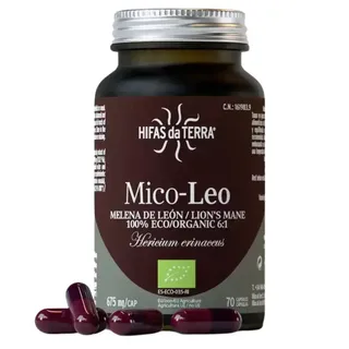 Hifas da Terra Mico-Leo Lion's Mane capsules, 675 mg, 70 count, organic.