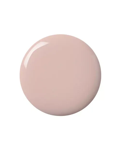 Pale pink nail polish swatch on white background.