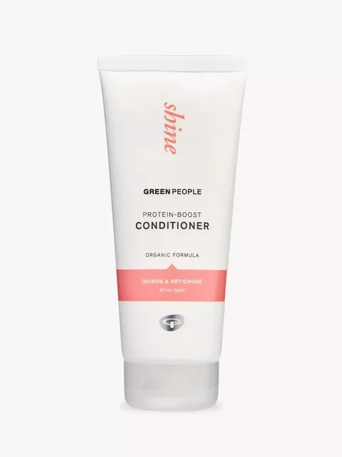 White tube of Green People Protein-Boost Conditioner, quinoa and artichoke formula.