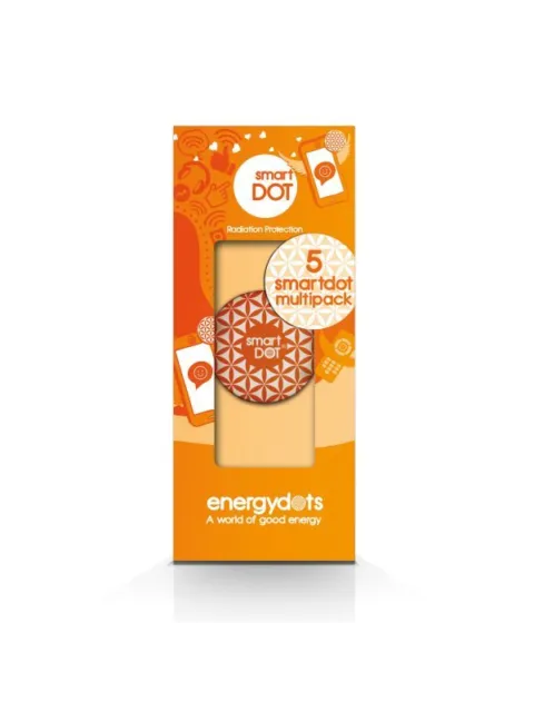 Orange packaging for smartDOT radiation protection, 5-pack.