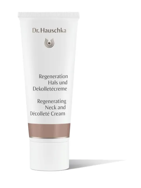 Dr. Hauschka Regenerating Neck and Décolleté Cream tube.