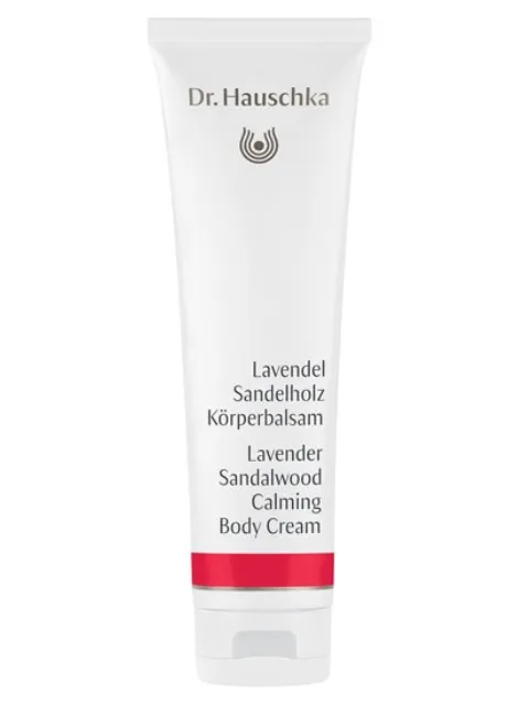 Dr. Hauschka Lavender Sandalwood Calming Body Cream tube.