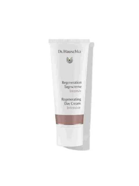 Dr. Hauschka Regenerating Day Cream Intensive in a white tube.