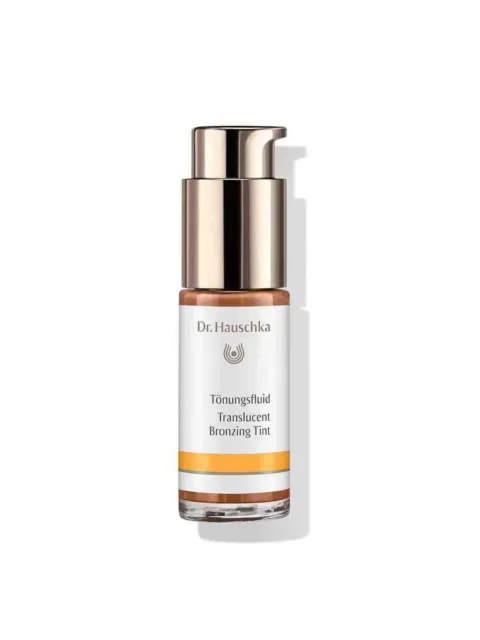 Dr. Hauschka Translucent Bronzing Tint bottle with pump dispenser.