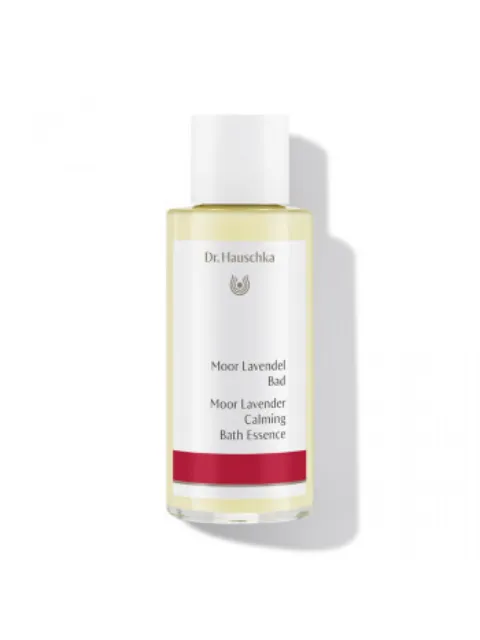 Dr. Hauschka Moor Lavender Calming Bath Essence bottle.
